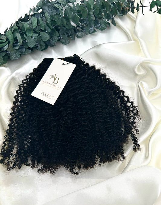 4B Ribboned Coils Extensions | Z-Pattern Texture Human Hair