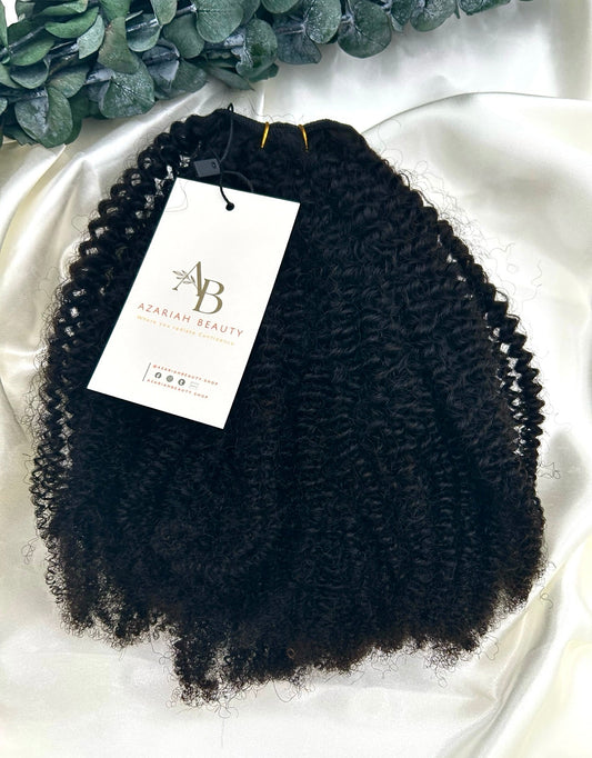 4C Coily Crown Extensions | Tight Coil Natural Texture Bundles