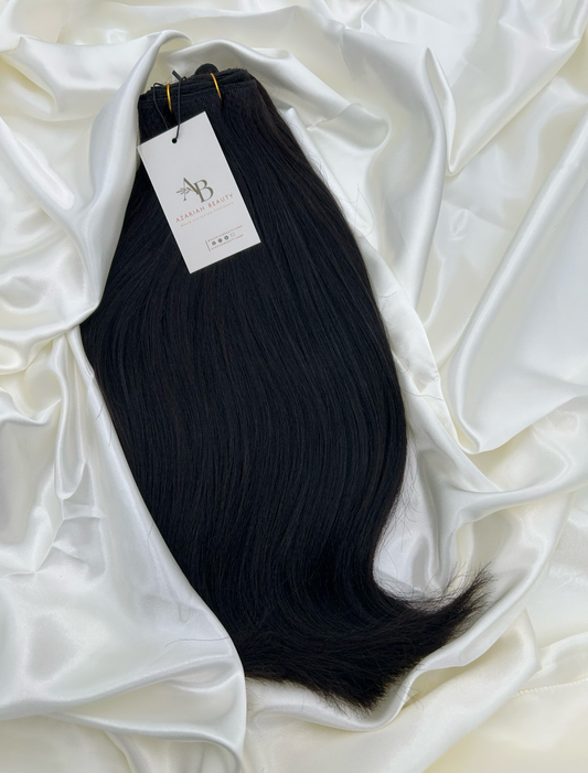 Yaki Straight Extensions | Relaxed & Silk-Pressed Natural Texture